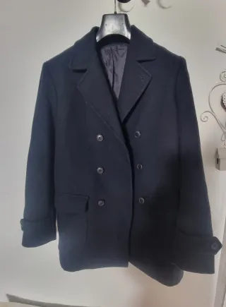 Giaccone uomo doppiopetto nero