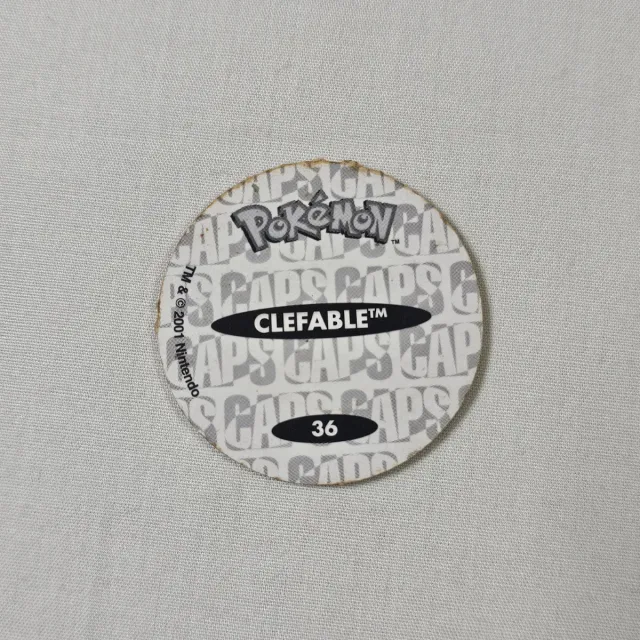 Tazo Caps Clefable 36 Pokémon 2001 Nintendo