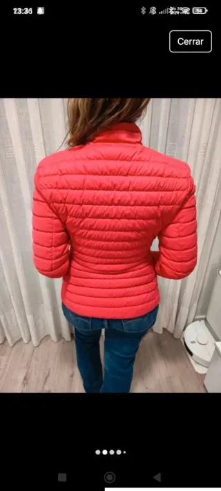Plumífero Tommy Hilfiger Rojo Talla S