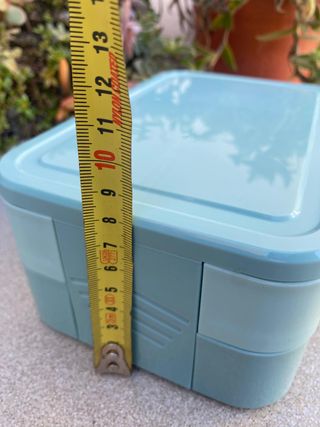 Tupper Fiambrera 2 compartimentos + tapa hermética