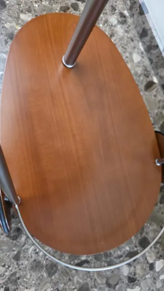 Camarera Bar Vintage Madera y Cromo