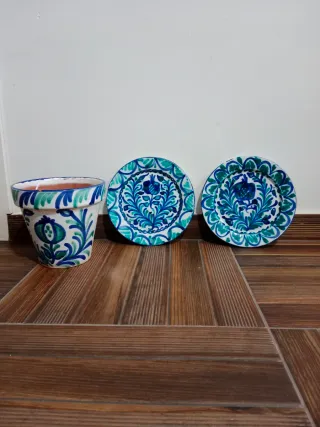 8 Piezas Cerámica Decorativa Patio