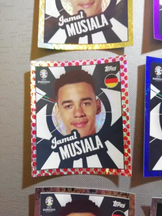 Lote 6 Cromos Jamal Musiala Eurocopa 2024
