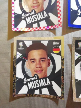 Lote 6 Cromos Jamal Musiala Eurocopa 2024