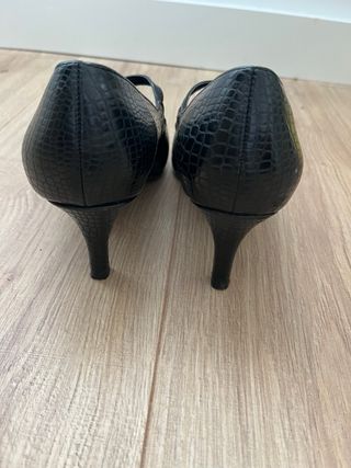 Zapatos negros tacón Mary Jane T38