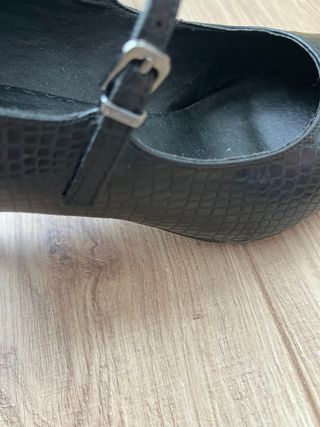 Zapatos negros tacón Mary Jane T38