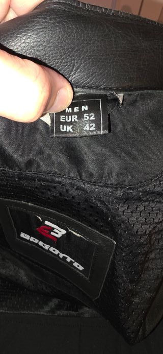 Chaqueta Cuero Bogotto Moto Talla 52