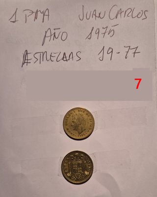 Lote monedas 1 Pta Franco 1947-1966