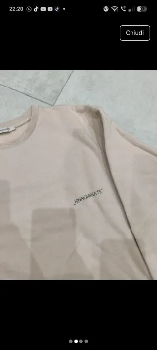 Felpa bambina beige Hinnominate