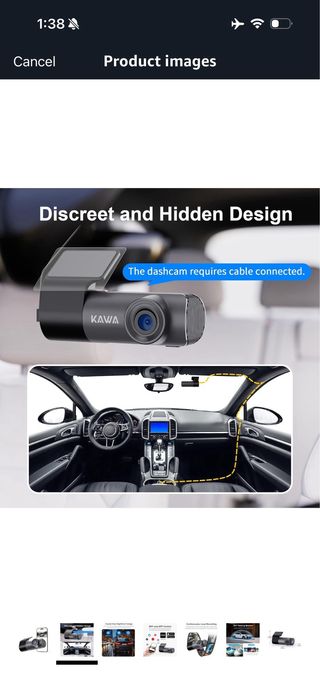 KAWA 2K 1296P Car Dash Cam with WDR and Super Nigh