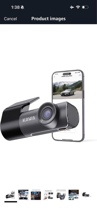 KAWA 2K 1296P Car Dash Cam with WDR and Super Nigh