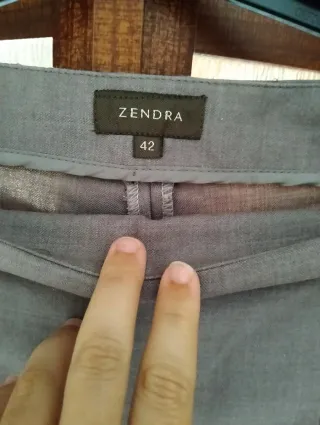 Pantalón vestir Zendra gris mujer