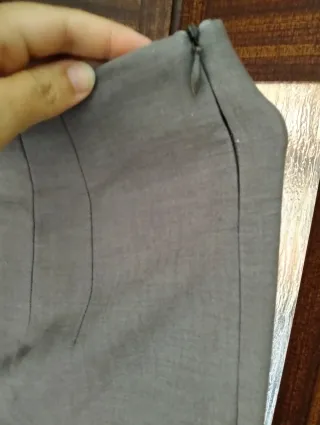 Pantalón vestir Zendra gris mujer