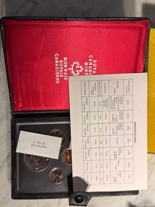 Estuche Royal Canadian Mint 1978 Proof
