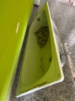 Bañera hierro esmaltado de color blanca