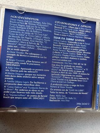 CD Luar na Lubre Cabo do Mundo 1999 Folk