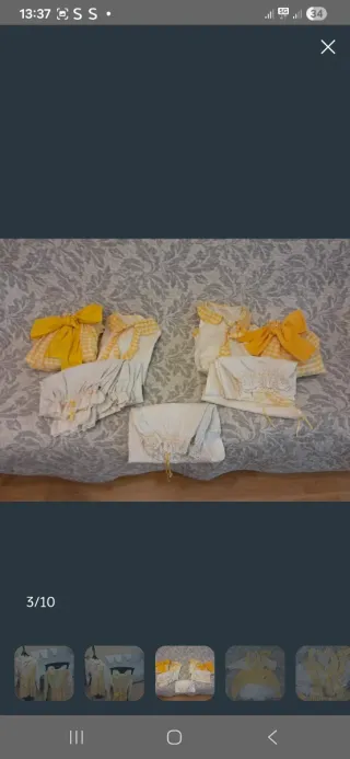 2 Disfraces de adulto. niña amarillo blanco