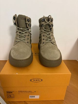 Stivaletti Tod's Beige/Verde Oliva Tg 42