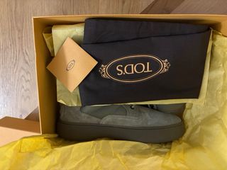 Stivaletti Tod's Beige/Verde Oliva Tg 42