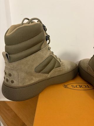 Stivaletti Tod's Beige/Verde Oliva Tg 42