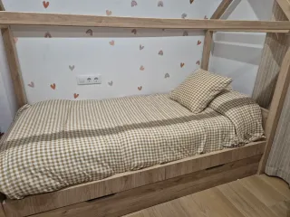 Cama Montessori Madera Natural