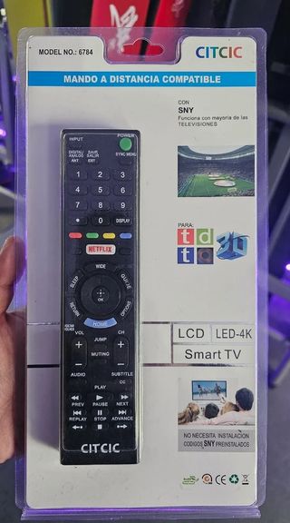 Mando a distancia compatible Sony Smart TV