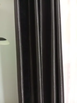 Cortinas Marrón Chocolate Satinadas (2 hojas)