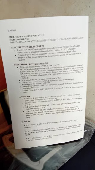 Mini Frigo Portatile Elettrico Pininfarina