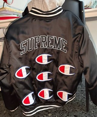Supreme x Champion varsity jacket.