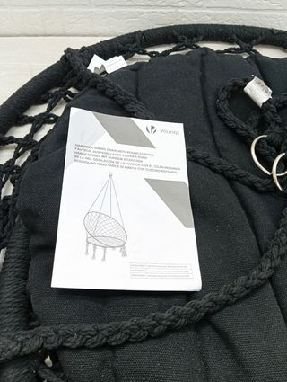 Silla Colgante Exterior con Flecos