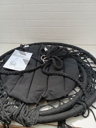 Silla Colgante Exterior con Flecos