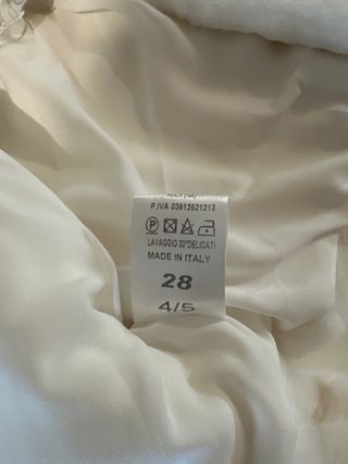 Pelliccia bimba bianca