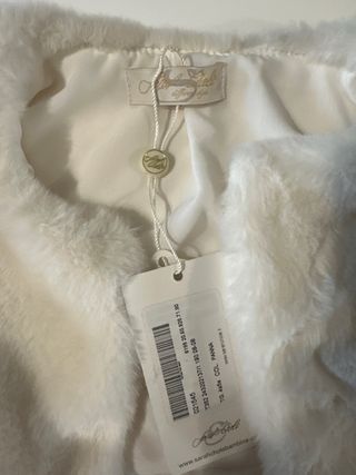 Pelliccia bimba bianca