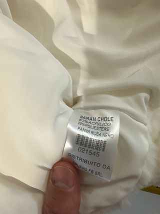 Pelliccia bimba bianca