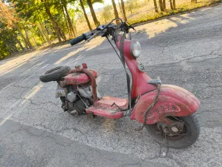 Lambretta LD 125 con informe de tráfico.