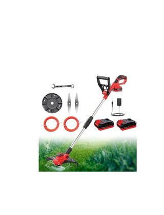 Desbrozadora eléctrica cortacésped con dos Bateria