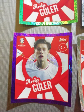 Lote 4 Cromos Arda Guler Eurocopa 2024