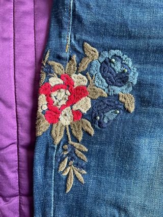 Vaqueros Stradivarius Estampado Flores