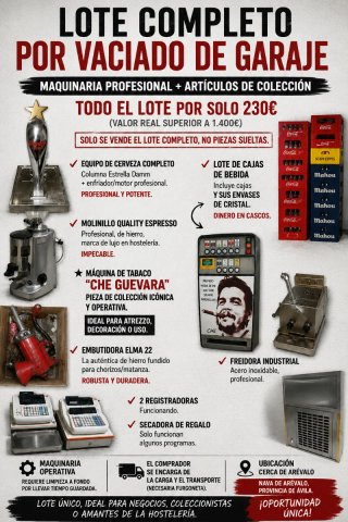 grifo enfriador cerveza t b c. Molinill Mahou cola