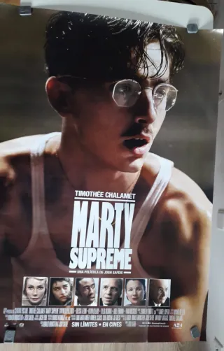 Póster Película Marty Supreme Timothée Chalamet