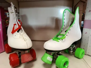 Patines de bota blancos