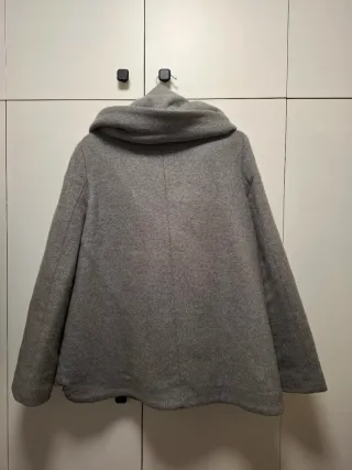 Abrigo Zara gris lana