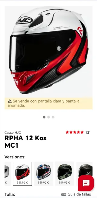 Casco HJC RPHA 12 Kos MC1 Talla S