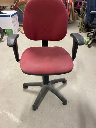 Mesa de oficina madera y 3 sillas