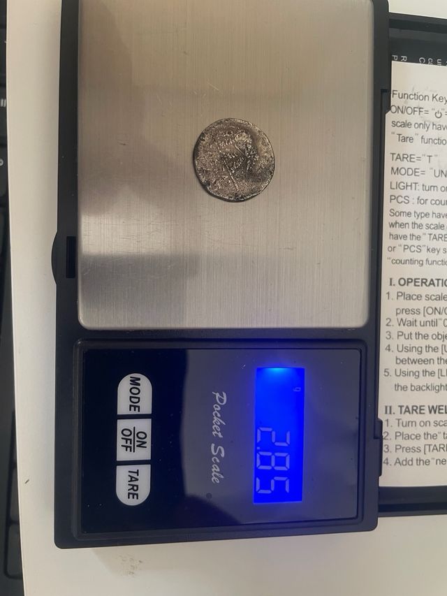 Moneda Antigua Julio César Plata