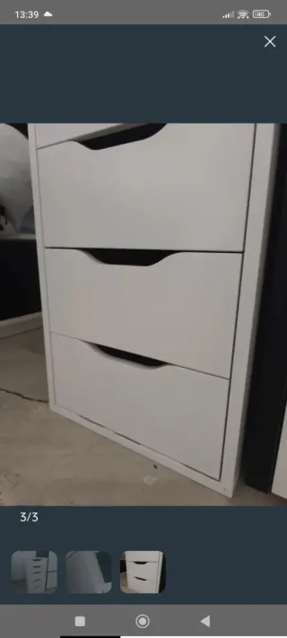 Cajonera Ikea ALEX blanca