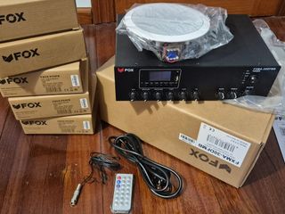 Amplificador FOX PACK100 + 6 Altavoces NUEVO