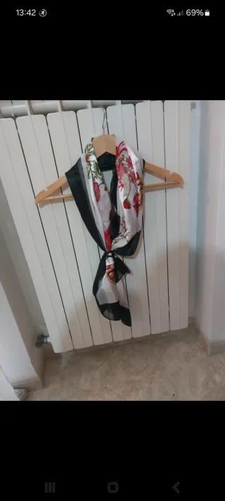 Foulard seta vintage floreale