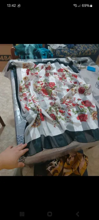 Foulard seta vintage floreale