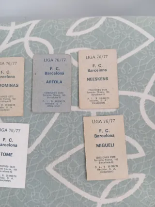 Cromos Fútbol LIGA 76/77 F.C. Barcelona